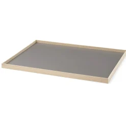 Gejst bakke - Frame tray large i eg/grå - 50x35 cm