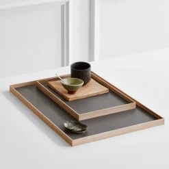 Gejst bakke - Frame tray medium i eg/grå