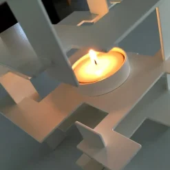 Gejst lysestage - Construction - hvid