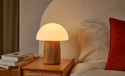 Gingko - Alice Mushroom Lamp - Large - White Ash Wood
