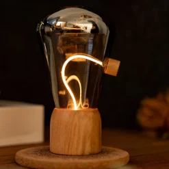 Gingko - Bordlampe - Opal Drift Light - Hvid Ask