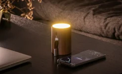 Gingko - Drum Light Bluetooth Speaker Natural Walnut Wood