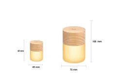 Gingko - Large Lemelia Light White Ash