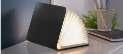 Gingko - LED Smart Booklight - Black Leather - Mini