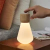 Gingko - Pentagon Light bulb Lamp Large White Ash Wood
