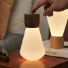 Gingko - Pentagon Light bulb Lamp Large Natural Walnut Wood