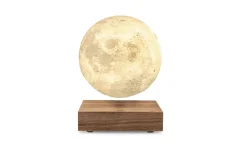 Gingko - Smart Moon Lamp Walnut - sværende månelampe - valnødtræ - 14 cm