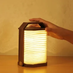 Gingko - Smart Origami Lamp - Walnut