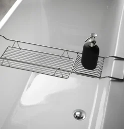 Habo - Badekarshylde - Lobelia - Sort - 68 x 16 x 7 cm