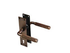 Habo - Dørgreb inkl. lang plade - Lexington - Bronze