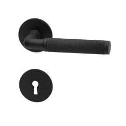 Habo - Dørgreb inkl. nøgleskilte - Lexington - Mat sort