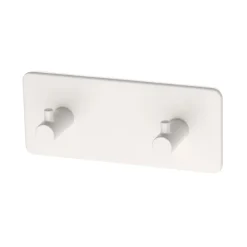 Habo - Håndklædekrog dobbelt- Flair - Selvklæbende - Hvid