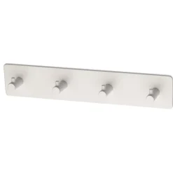 Habo - Knagerække - Flair - Selvklæbende - Hvid - L: 26 cm