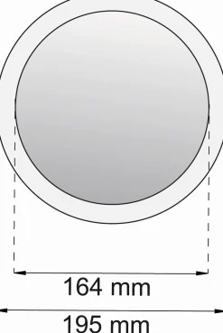 Habo - Spejl - Zoom - Ø 16,4 cm