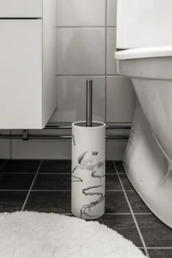 Habo - Toiletbørstesæt - Marble/Marmor - H: 36 cm