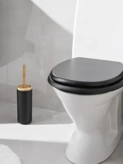 Habo - Toiletbørstesæt - Nature og Sort - H: 37 cm