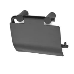 Habo - Toiletrulleholder med låg 1368 - Sort