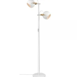 Halo Design - D.C Gulvlampe 2L Ø18 - Hvid/Eg