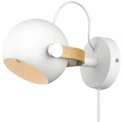 Halo Design - D.C Væglampe Ø12 - Hvid/Eg