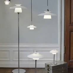 Halo Design - Scandinavia Gulvlampe Ø40 cm - Opalic/Krom
