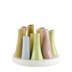 2Have - Vase/fad - Keramik - Pastel Multi - 14 cm