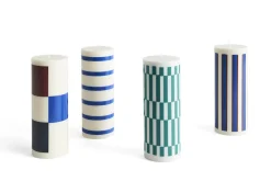 Hay - Bloklys - Column - Large - Off-White, Brown & Blue