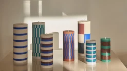 Hay - Bloklys - Column - Small - Grey & Blue