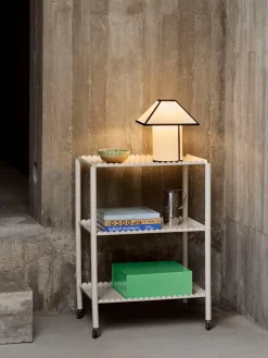 Hay - Bordlampe - Ava Pyramid - Sort/Hvid - H32 cm