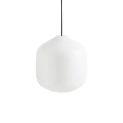Hay - Buoy Glass Pendel - Sort ledning - Hvid - 300