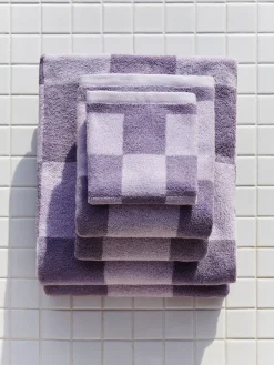 Hay - Check Wash Cloth (Organic) - W30 x L30 - Lavender - Lavender - 79