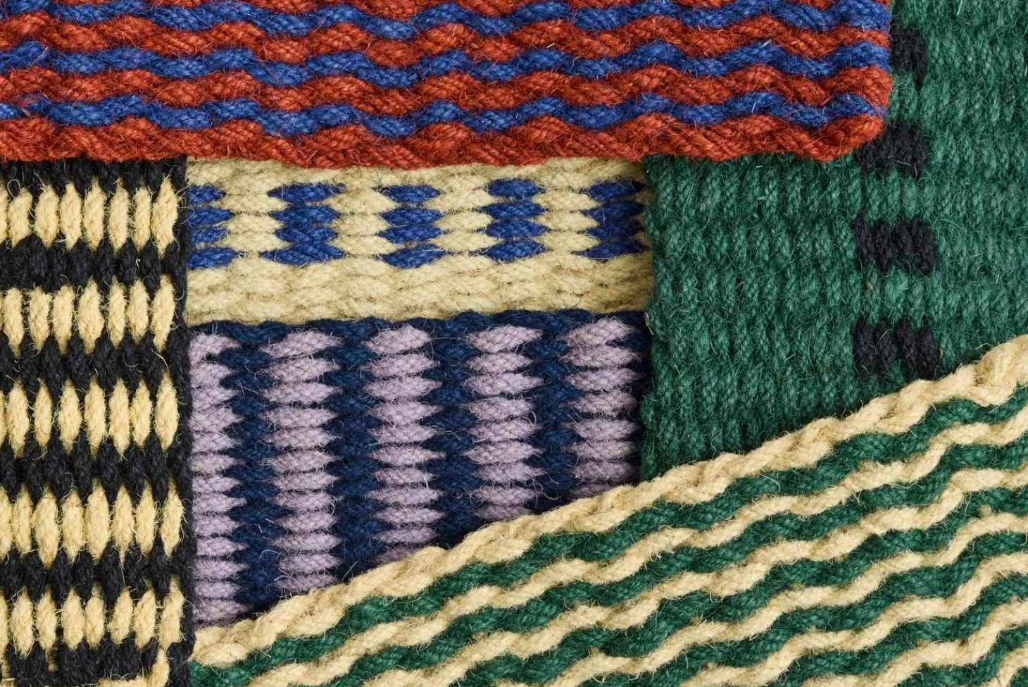 Hay - Coco Door Mat - Dot - White & Blue - White and blue - 619