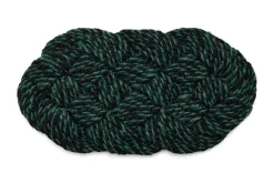 Hay - Coco Door Mat - Swirl - Green and black