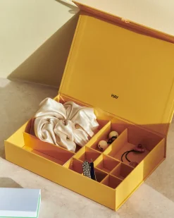 HAY - Colour Storage Jewellery Box - Smykkeskrin - Egg Yolk gul