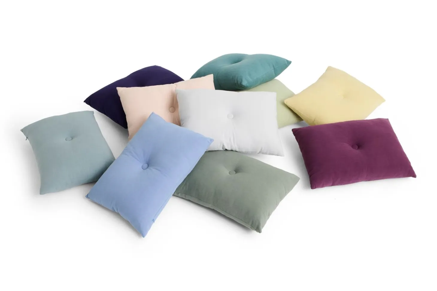 Hay - Dot Cushion - Linen - Soft yellow