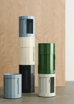 Hay - Facet Cabinet - High - Spinach Green - Grønt - med hjul