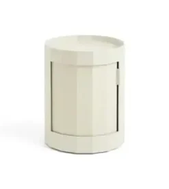 Hay - Facet Cabinet - Low - Eggshell - Hvid - 49 cm - sidebord med hjul