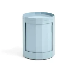 Hay - Facet Cabinet - Misty Blue - low - sidebord - blå - med hjul