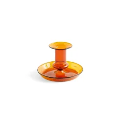 Hay - Flare lysestage - Amber - H 7,5 cm