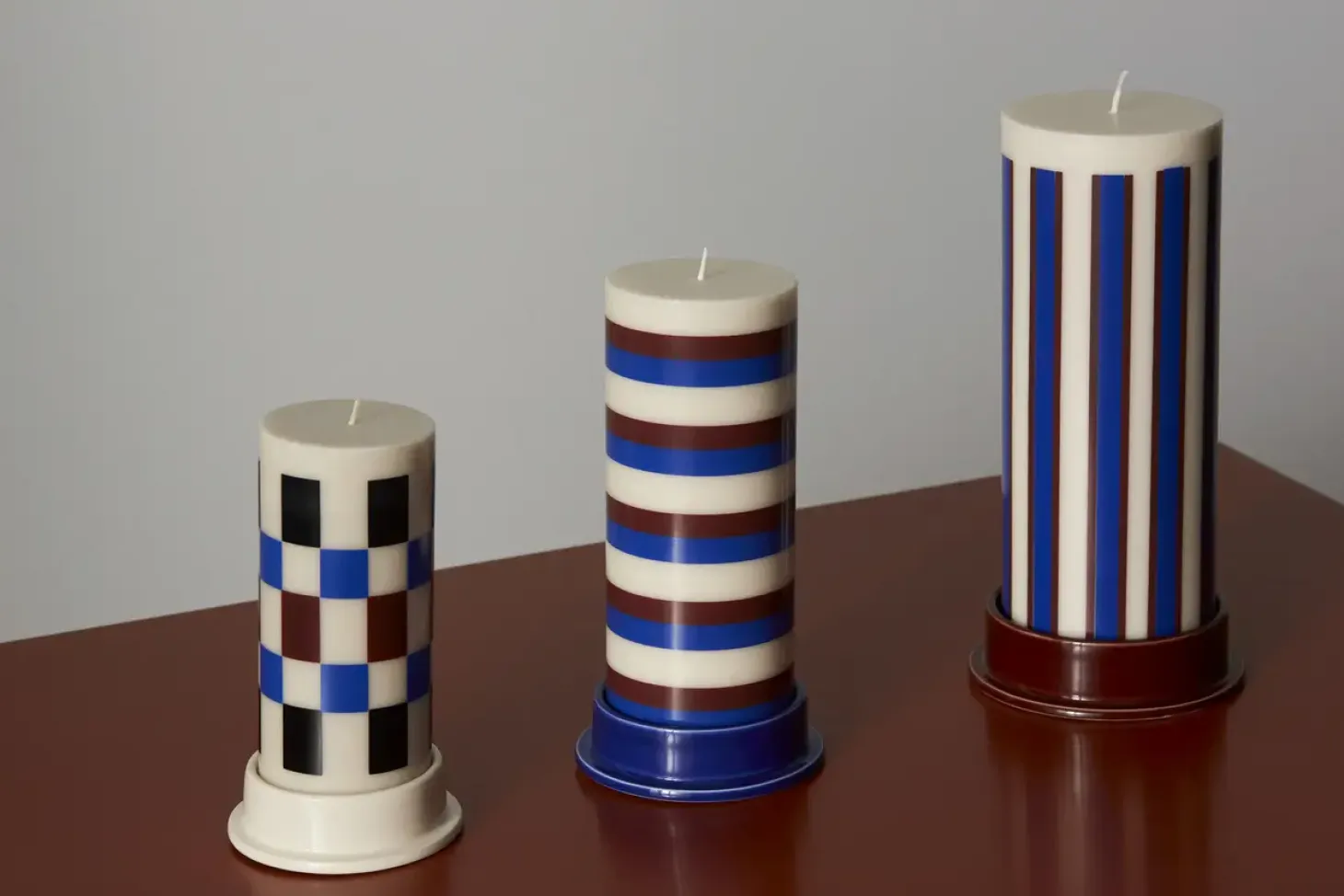 Hay - Lysestage - Column - Large - Lys Blå