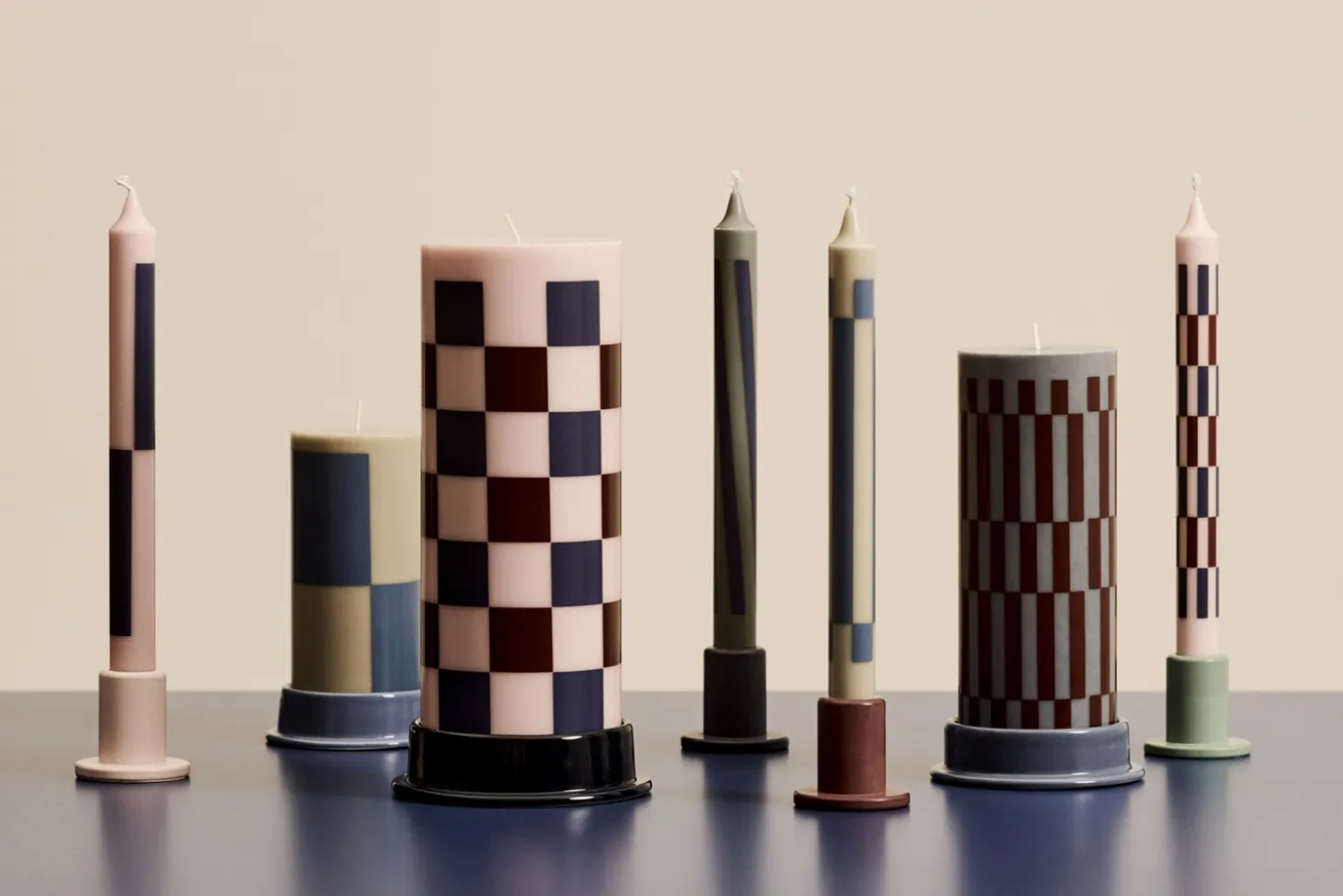 Hay - Lysestage - Column - Large - Midnight Blue