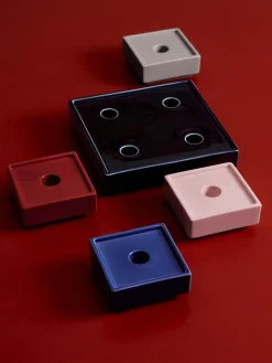 Hay - Lysestage - Mattone Candleholder - Large - Dark Blue