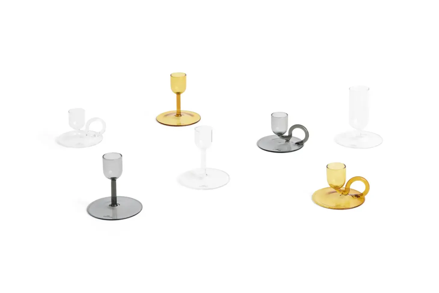 Hay - Lysestage - Tiny - Straight - Clear - Højde 7,7 cm