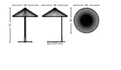 HAY - Matin bordlampe - Grøn skærm (large)