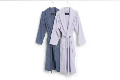 Hay - Mono Bathrobe / badekåbe - M/L - Steel Blue - Steel blue