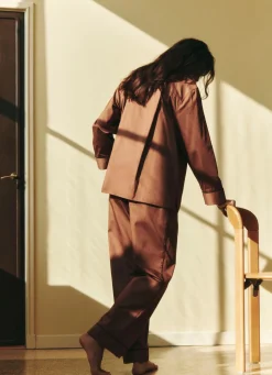 HAY - Outline Pyjama - Bukser - Str. M/L - Milk Chocolate