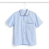 HAY - Outline Pyjama - Kortærmet Shirt - XS/S - Soft Blue