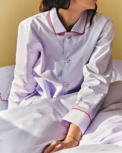 HAY - Outline Pyjama - Langærmet Shirt - S/M - Lavendel