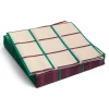 Hay - Pattern Napkins - Off-white, silver and green braid check - Lunch