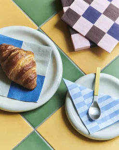 Hay - Servietter - Dinner - 20 stk. 40x40 cm - Grå/blå Tern