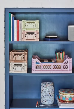 HAY - Splash Vase - Roll Neck, M - White dot